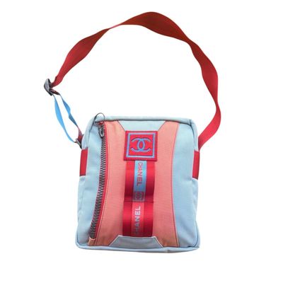 Chanel Sports Line Light blue Coral 2002 Crossbody Bag