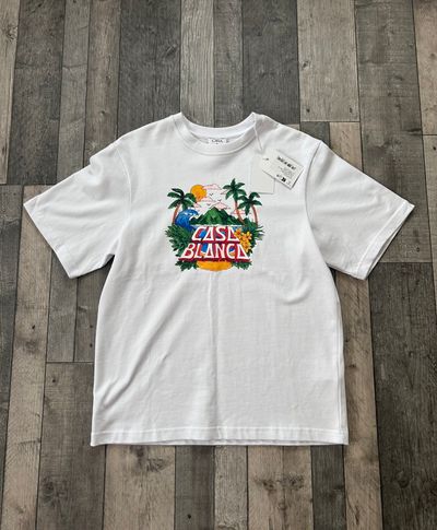 CASA BLANCA Casa Wave T-shirt White - Size Small
