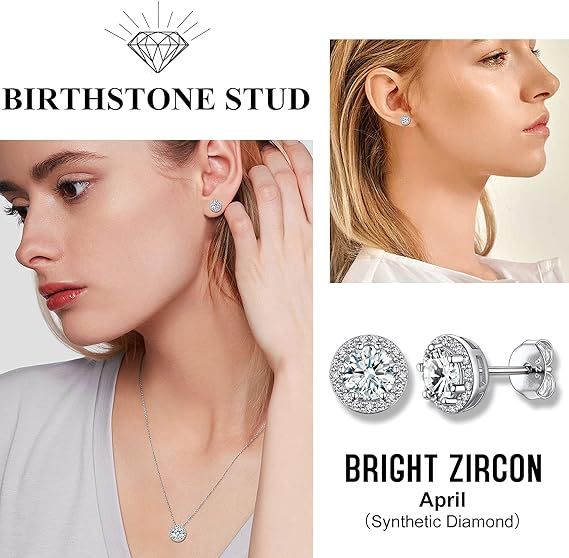 Birthstone Stud Earrings 2