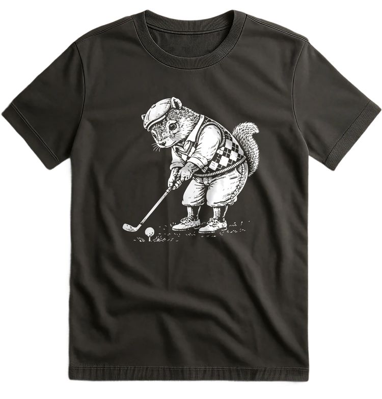 SQUIRELL GOLFER 026 T Shirt US image 5