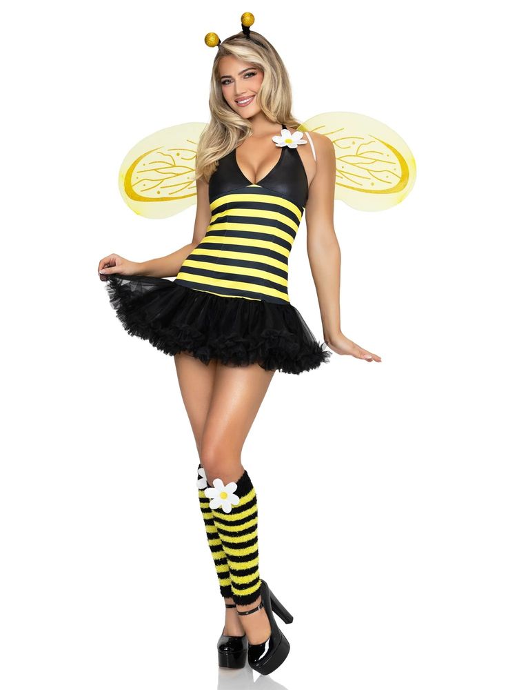 Other Bee Costume Dress With Wings And Leg Warmers product image
