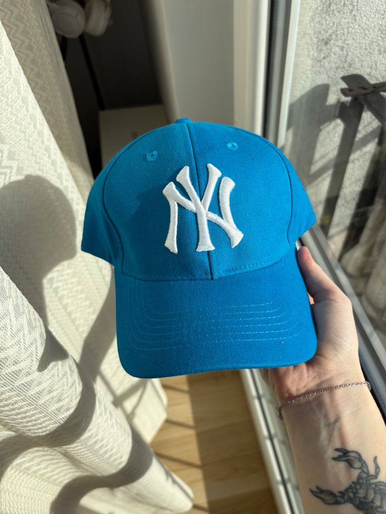 Blue Baseball Cap With White Ny Logo