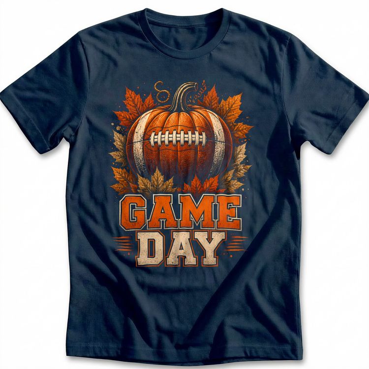 Football Pumpkin Game Day T-Shirt EU