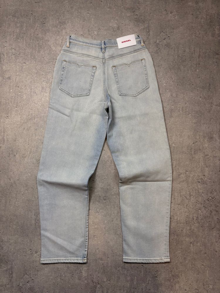 Diesel Light Blue Regular-Straight High Waist Jeans