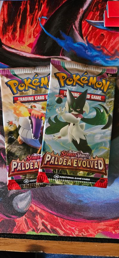 2 x Paldea Evolved Pokémon Trading Card Game Booster Packs