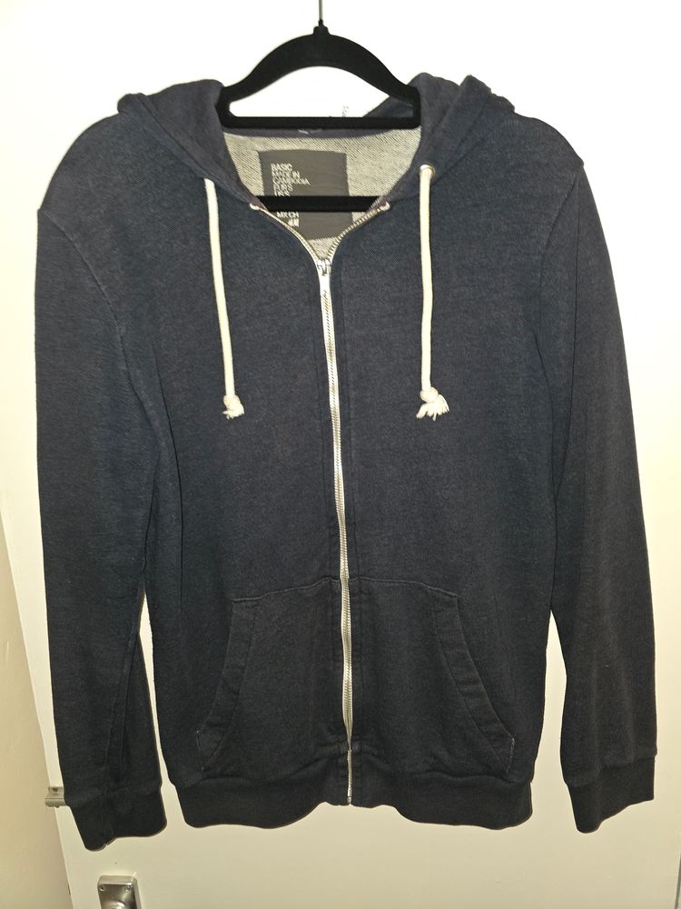 H&M H&M Dark Blue Zip-Up Hoodie product image