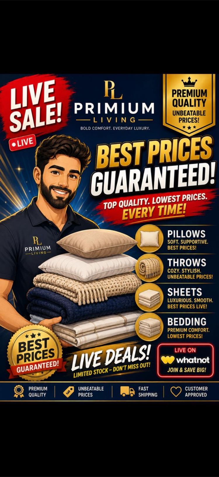 Pillows, Throws, Sheets, Bedding