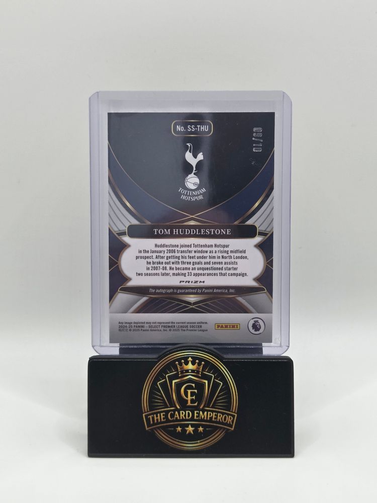 Immagine di Tom Huddlestone (Tottenham) 09/10 Autographed Card Select Premier League 2024-2025 2