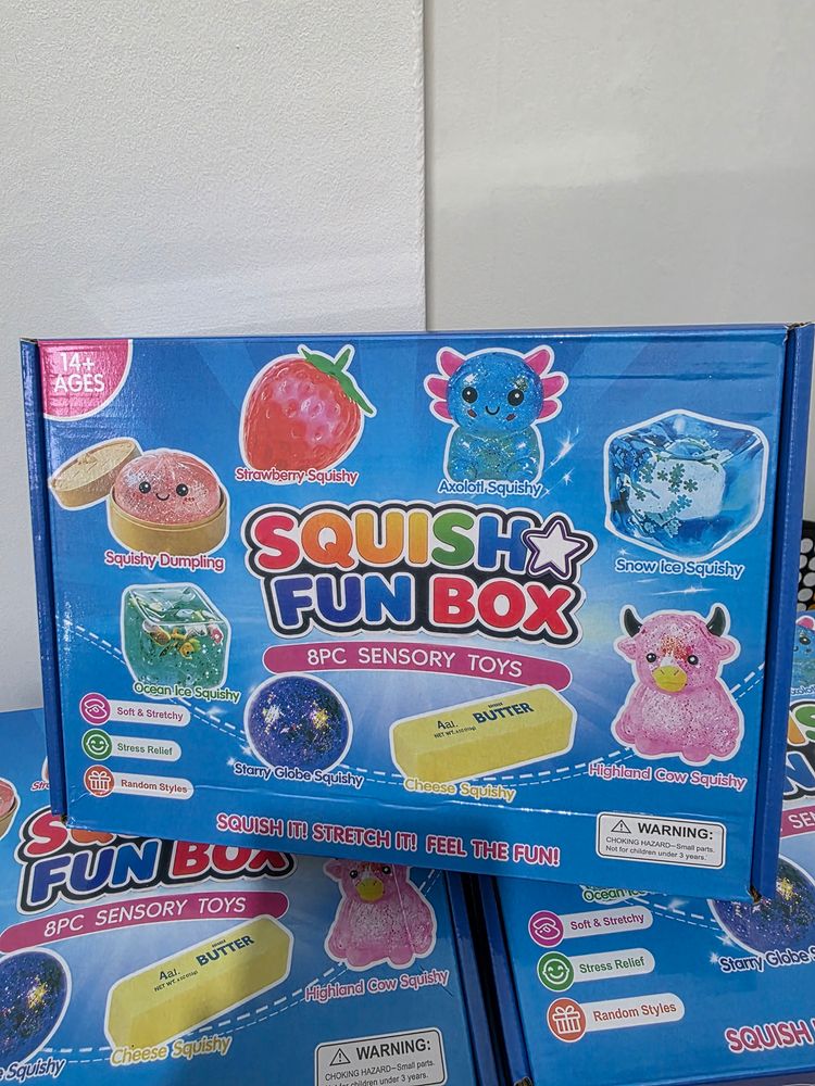 Squish Fun Box 8Pc Sensory Toys imagen 1
