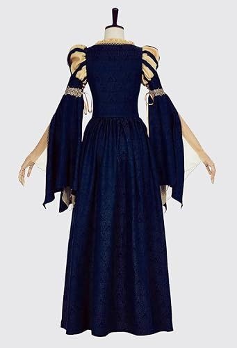 Immagine di Blue And Beige Medieval Style Dress 2