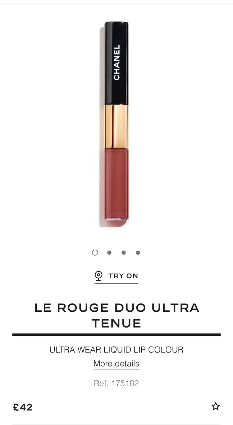 Chanel Le Rouge Duo Ultra Tenue Liquid Lip Colour rrp£42