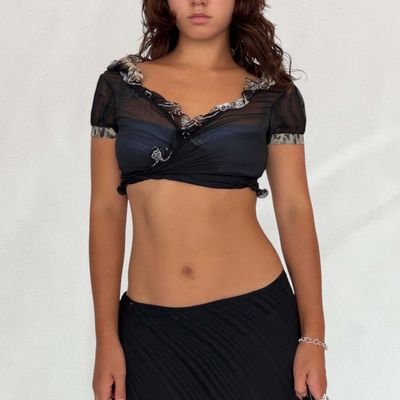 Roberto Cavalli wrap top