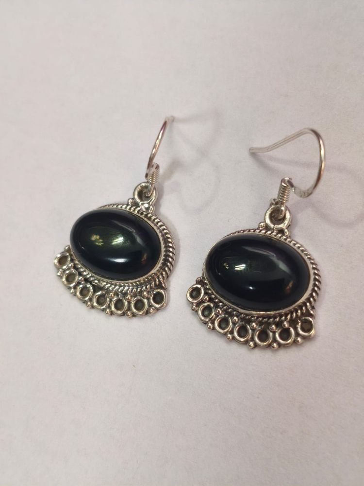 Pendientes plata de LEY 925 - ONIX-
