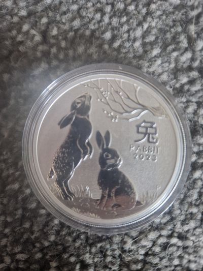 1oz 999 Silver Coin With Rabbit Design