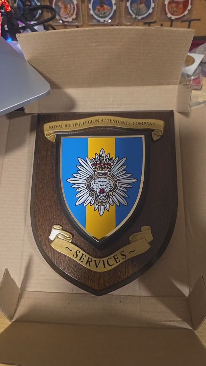 Military Legion Royal British Legion Attendants Company Plaque obraz 1