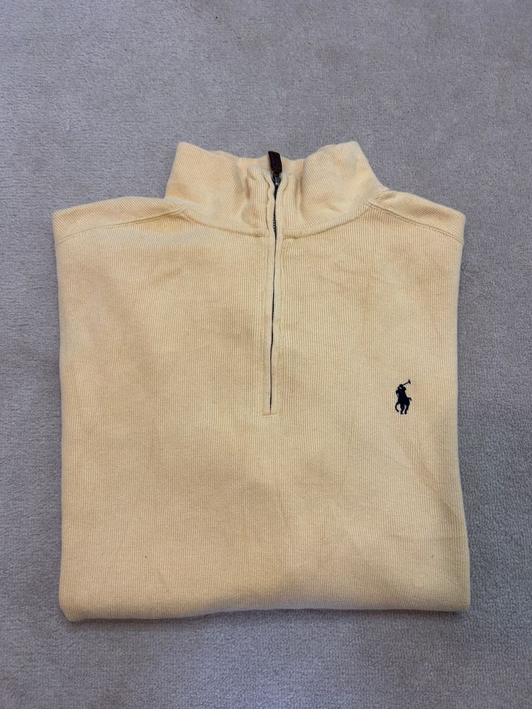 Polo Ralph Lauren Yellow Quarter-Zip Sweatshirt