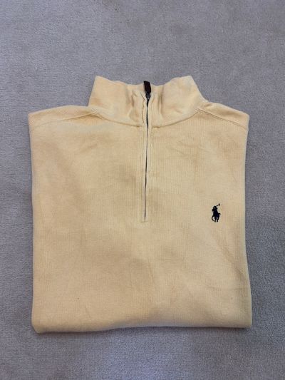 Polo Ralph Lauren Yellow Quarter-Zip Sweatshirt