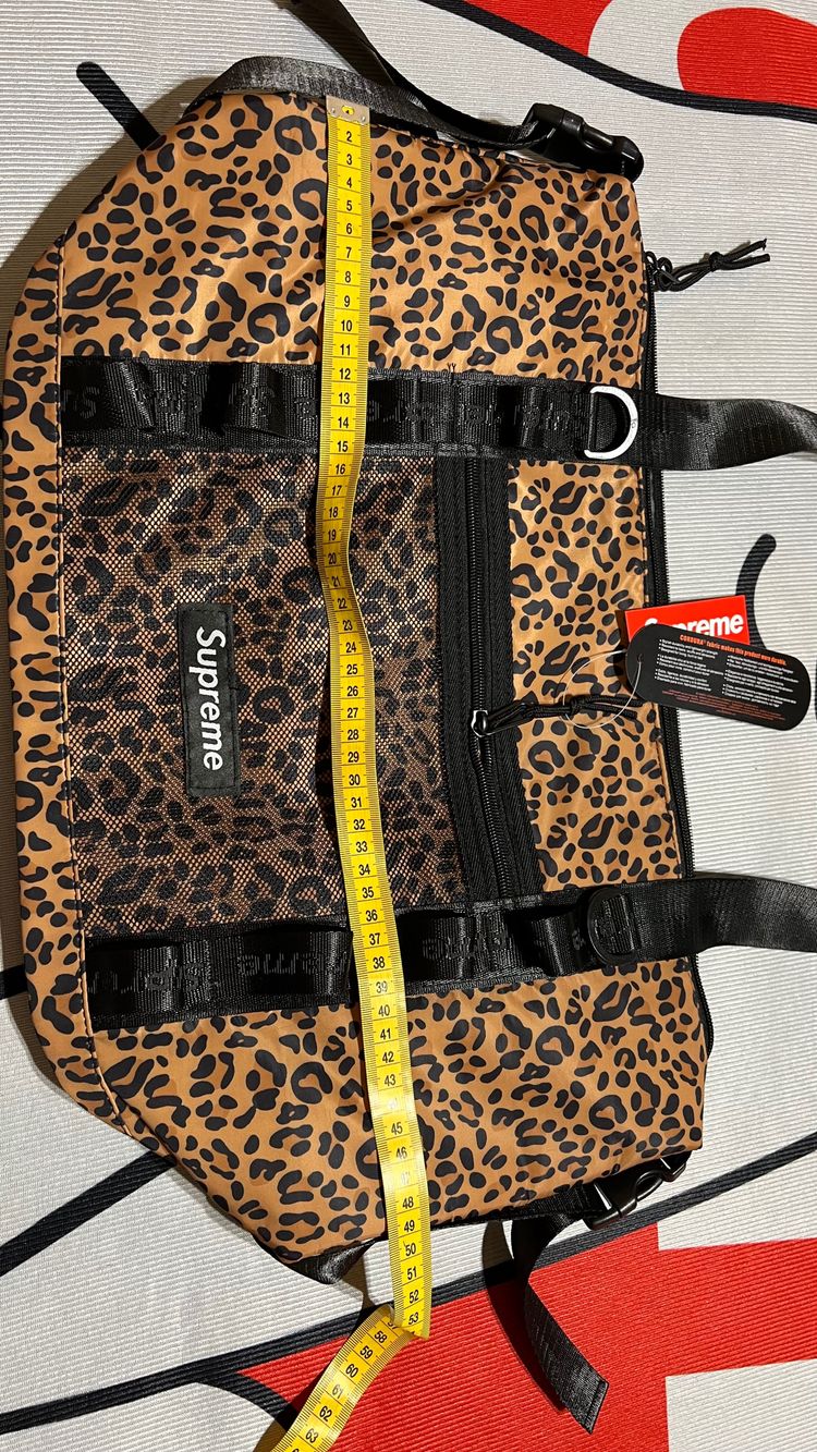 Supreme Leopard Print Duffle Bag 2