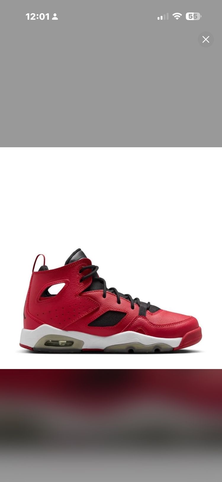 Other UK6 JORDAN FLIGHT CLUB Red And Black High-Top Sneakers product image