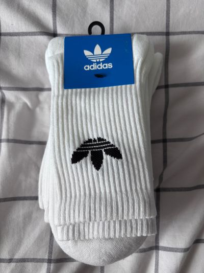 adidas white socks