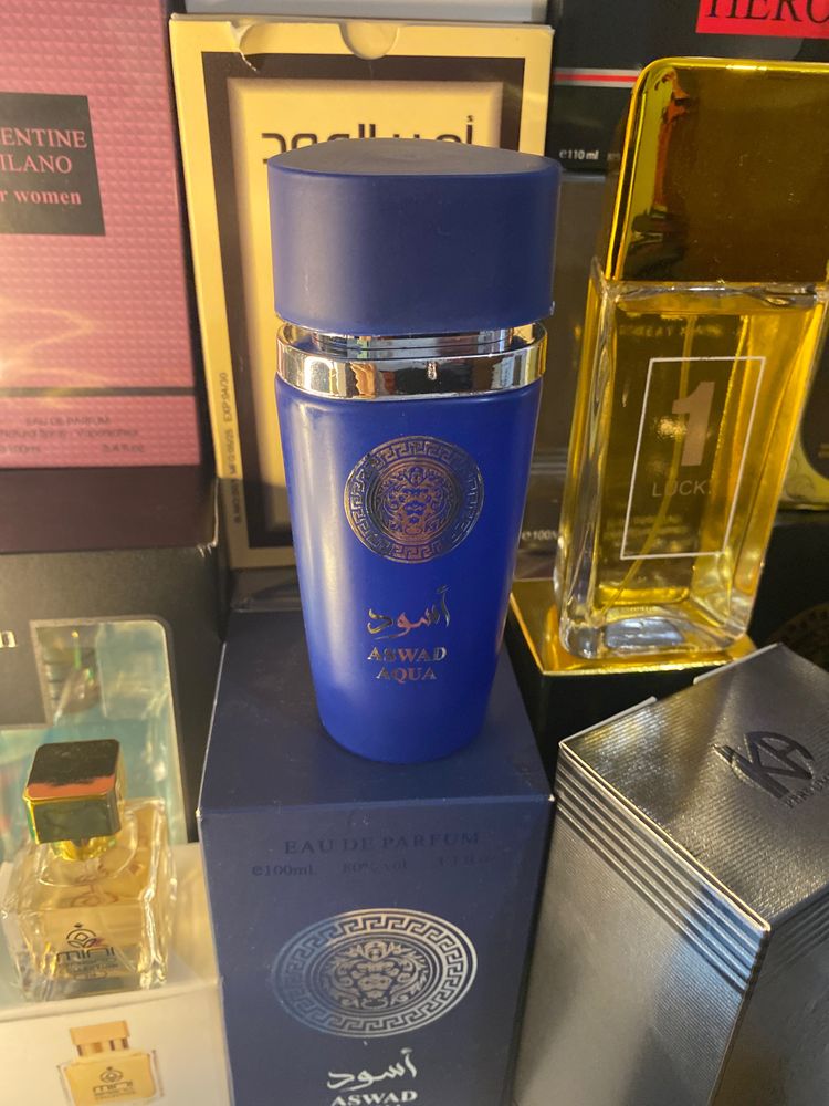 Blue Perfume Bottle With Box
