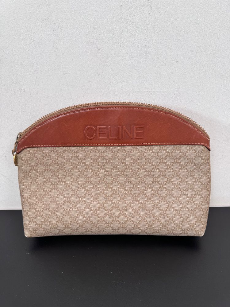 Celine large vintage make up pouch imagen 2