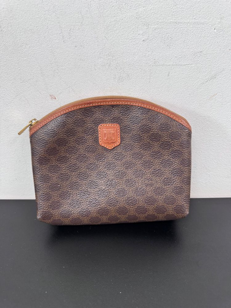 Celine large vintage make up pouch imagen 7