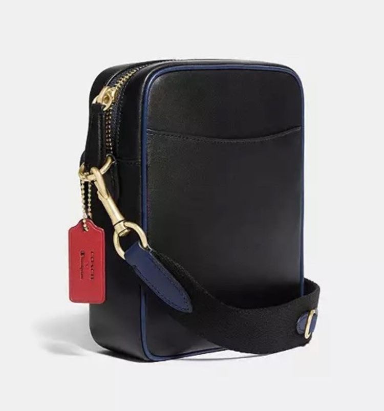 Coach x Champion Crossbody Bag £459 Blue Cross Body Leather Bag BNWT imagen 5