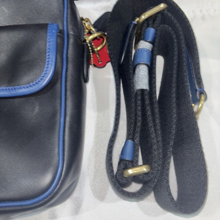 Coach x Champion Crossbody Bag £459 Blue Cross Body Leather Bag BNWT imagen 6