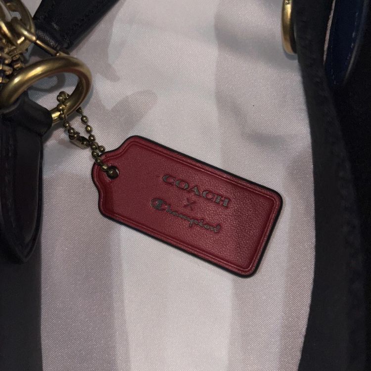 Coach x Champion Crossbody Bag £459 Blue Cross Body Leather Bag BNWT imagen 7