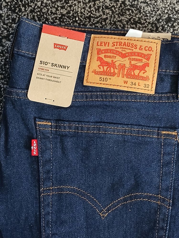 Levi'S 510 Skinny Jeans Dark Wash W34 L32 