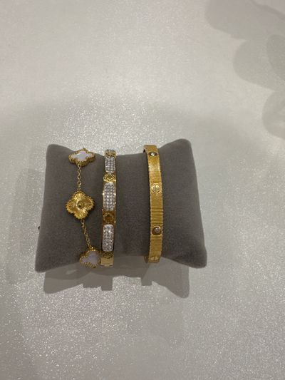 Gold Bracelets Set
