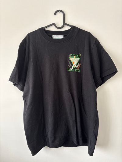 Casablanca Black Tennis Man T-Shirt XXL