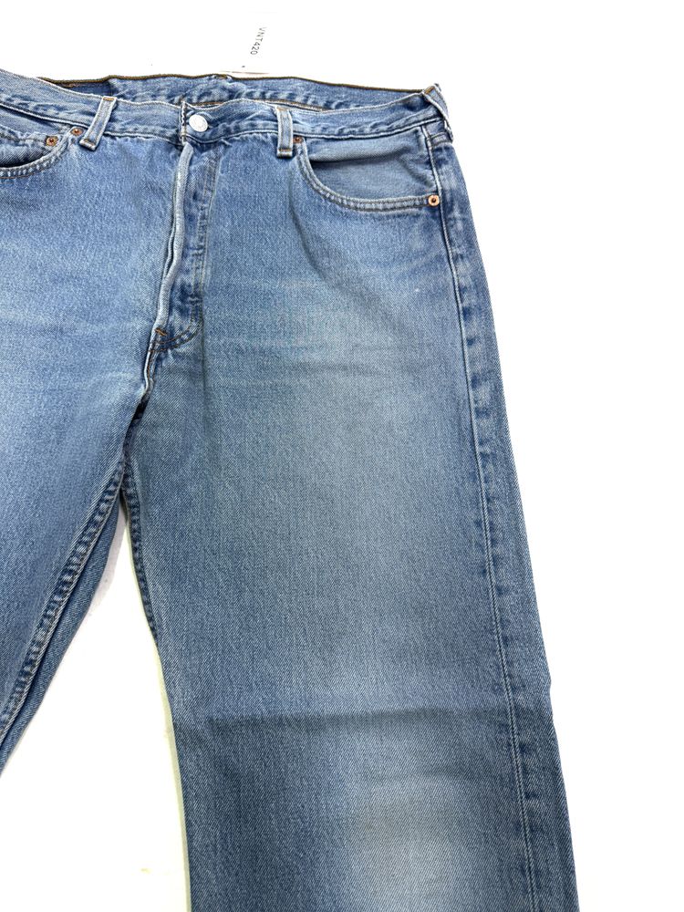 Levi's 501 Made In USA W36 L30 vintage anni 90' levis denim jeans obraz 6