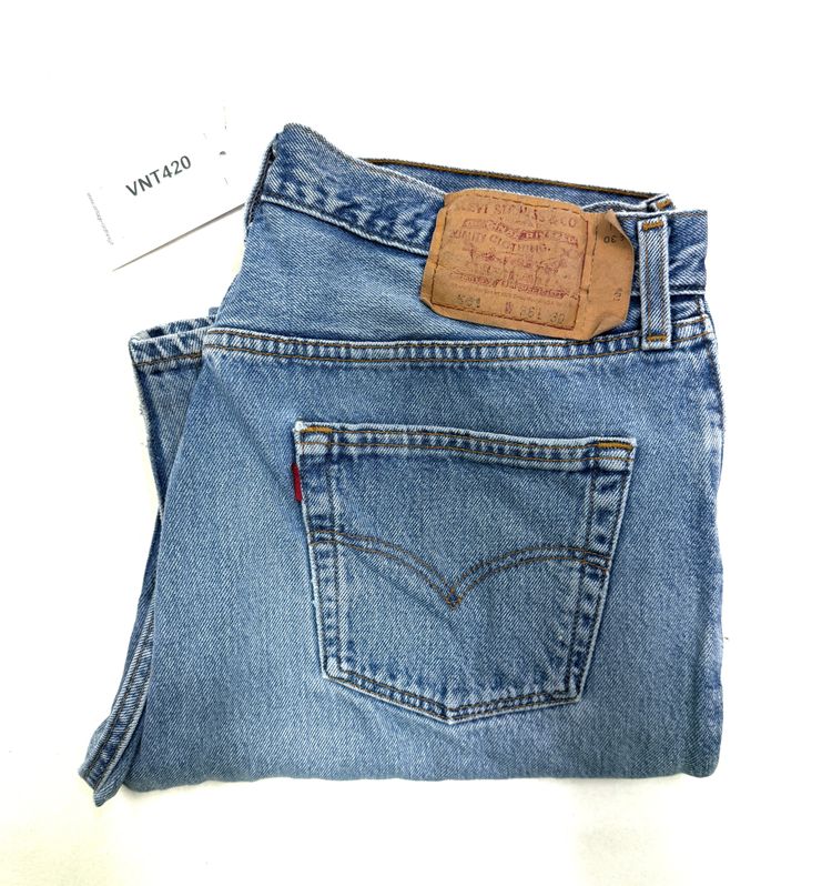 Levi's 501 Made In USA W36 L30 vintage anni 90' levis denim jeans obraz 11