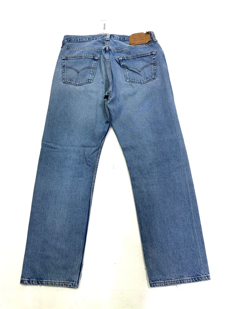 Levi's 501 Made In USA W36 L30 vintage anni 90' levis denim jeans obraz 7
