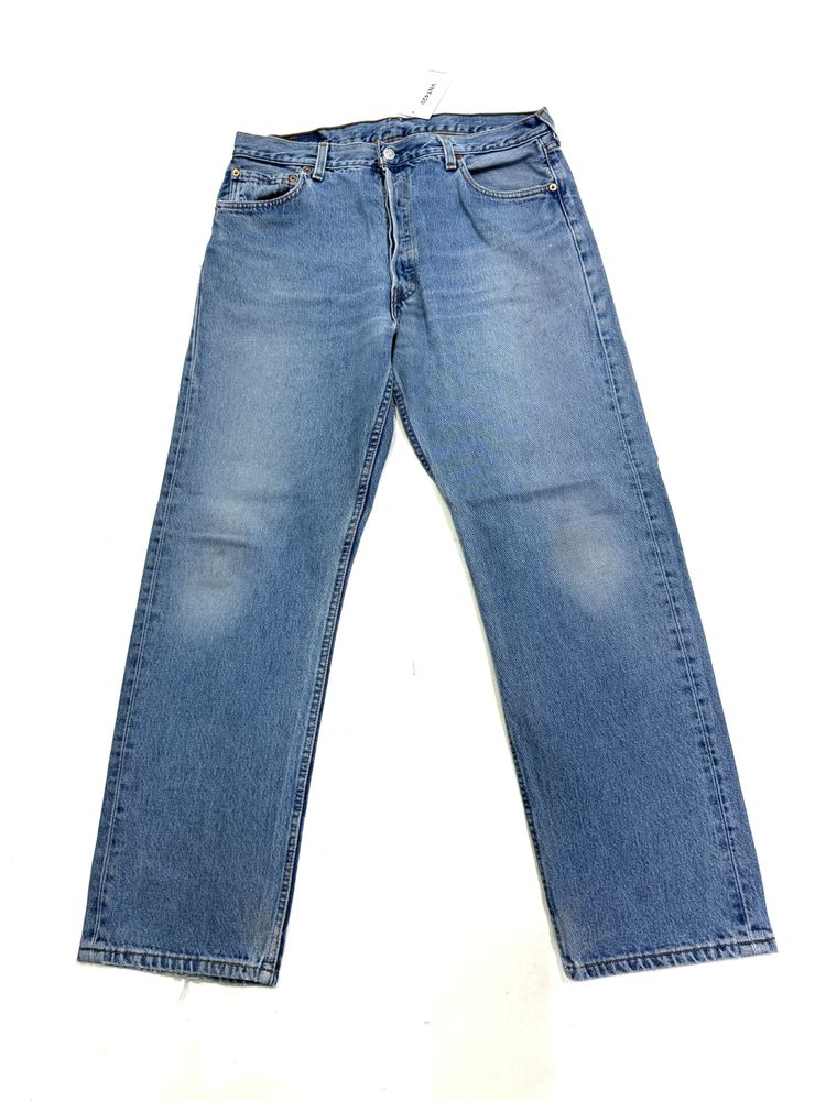 Levi's 501 Made In USA W36 L30 vintage anni 90' levis denim jeans obraz 1