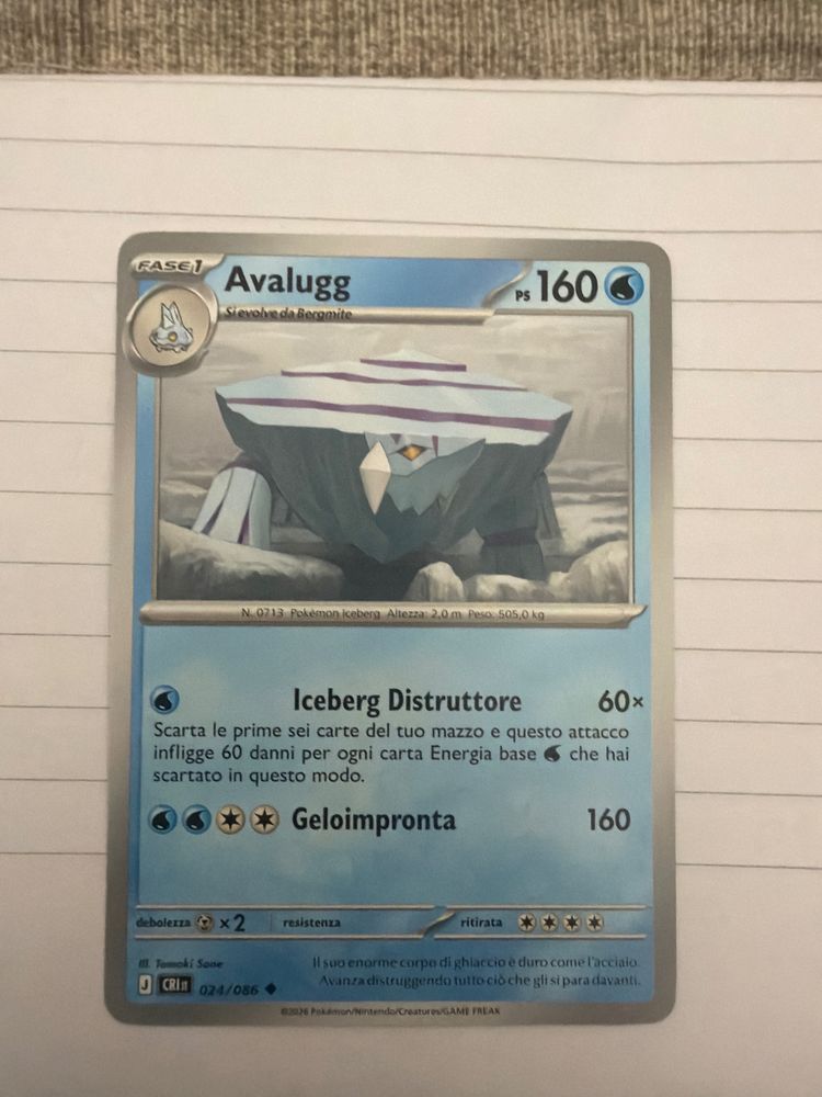 Avalugg Pokémon Card image 1