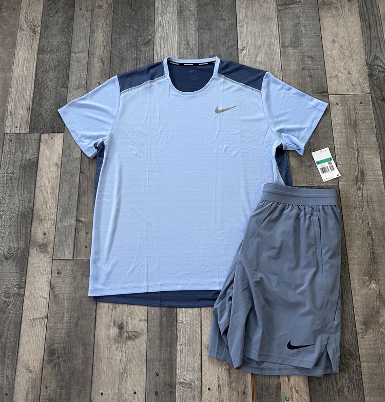 Nike Dri-Fit Miler Set ‘Two Tone Blue’ - FZ4782-479