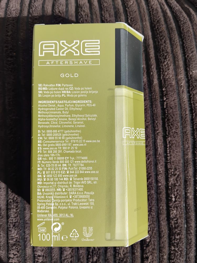 Axe Aftershave Warm Oud Wood Gold imagen 3