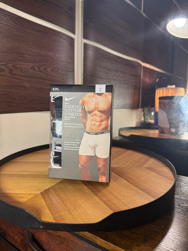 Nike Everyday Cotton Stretch Boxer Briefs 3 Pack