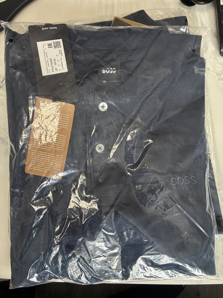 Boss Navy Polo Shirt image 1