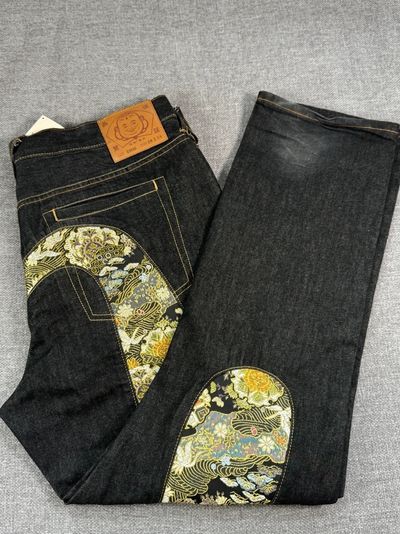 Evisu Lot 2000 Floral Seagull Selvage Denim – 38W/34L