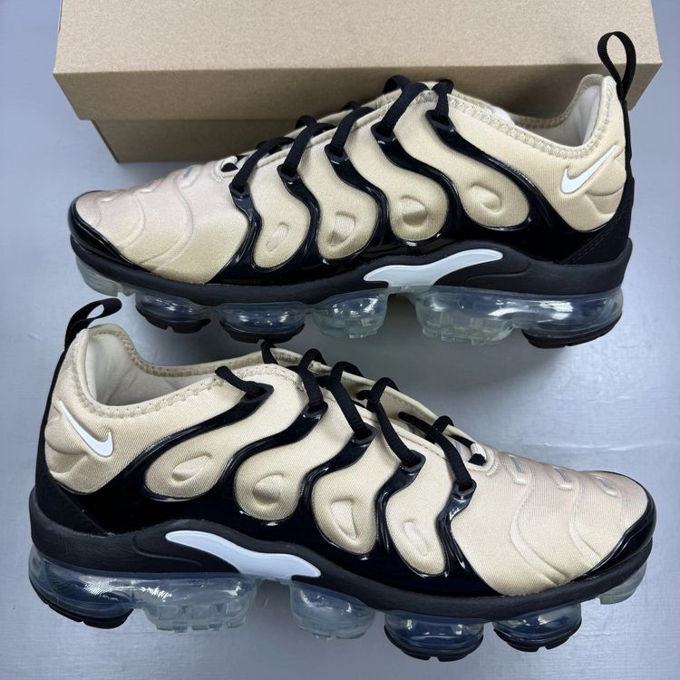 Nike Air VaporMax Plus Size UK 9.5 Beige Black Rattan Men's Trainers DX3720-200 imagen 2