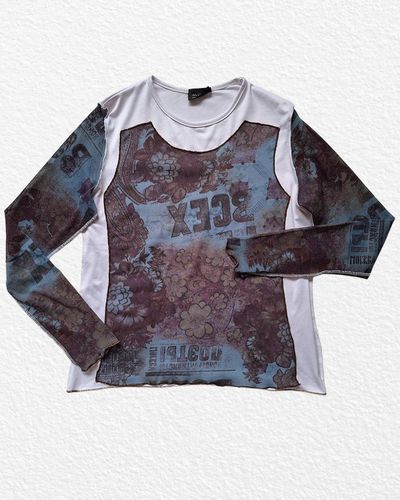 Long Sleeve Floral Print Top