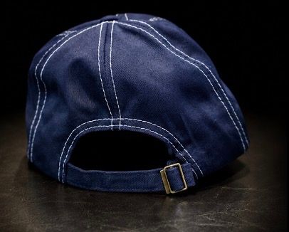 Navy Blue Baseball Cap With Eagle Embroidery image 3