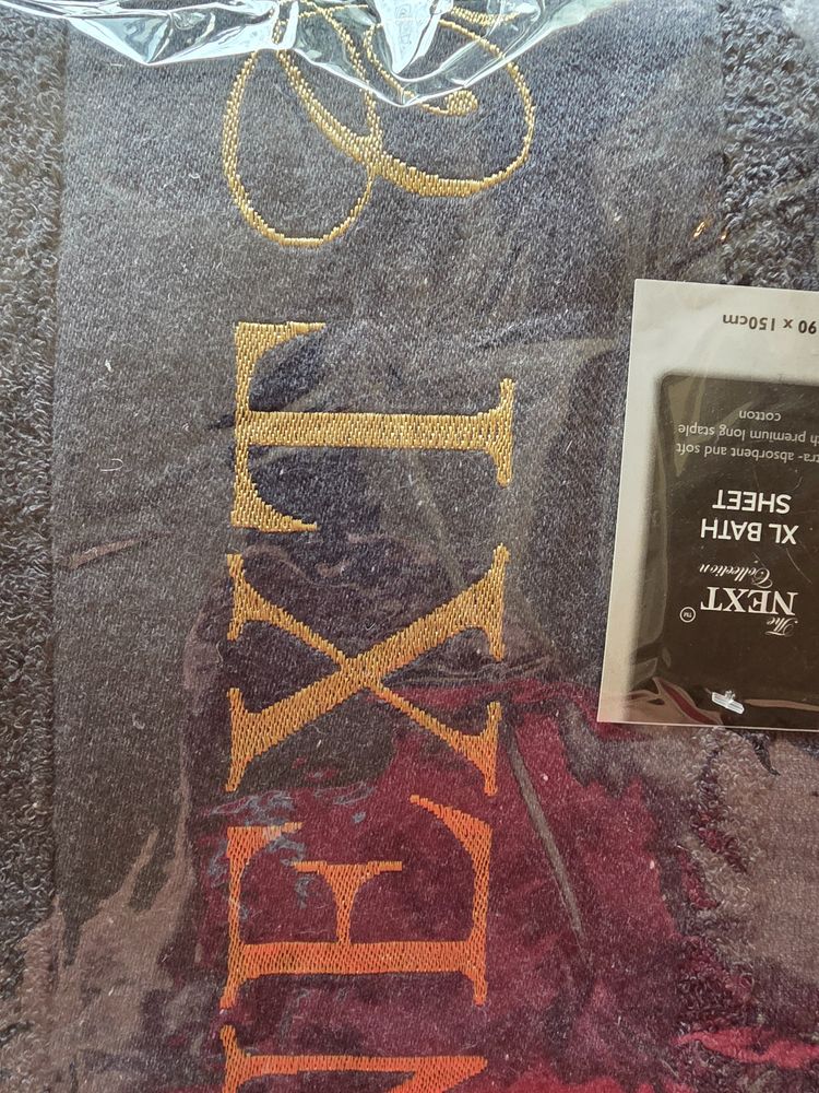 Immagine di Pack of 3 Charcoal Colour The Next Collection Xl Bath Sheet Price Marked £49 3