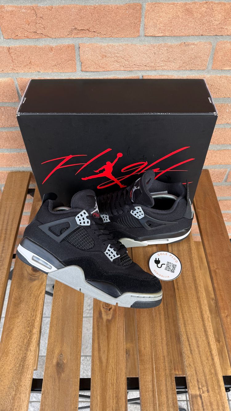 Jordan 4 Black Canvas size 44 - Used OG All