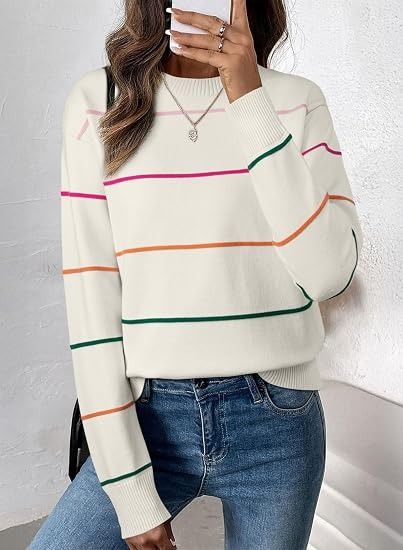 Immagine di White Striped Sweater 3