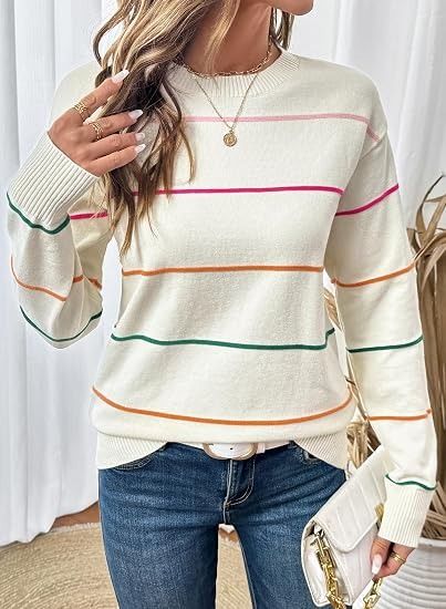 Immagine di White Striped Sweater 2